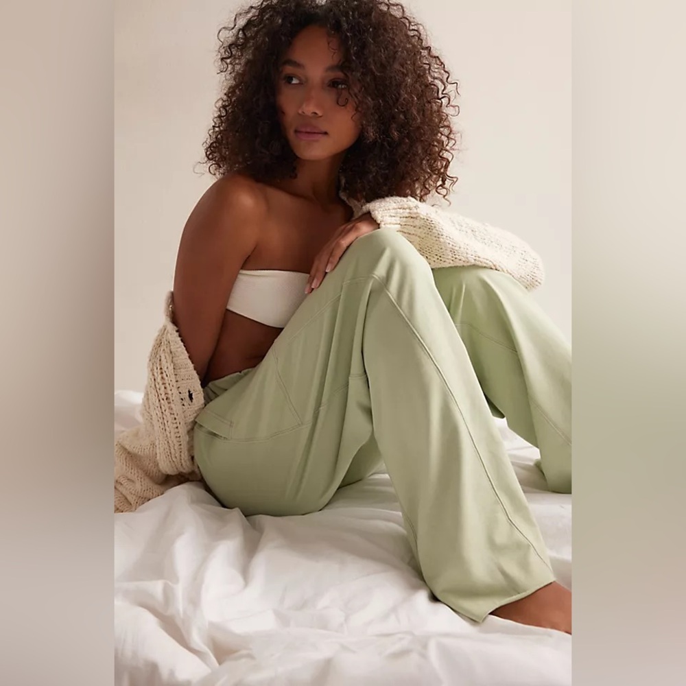 NWT Free People Don’t Wait Up Lounge Pants - Picture 2 of 5